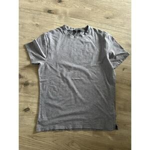 Men's Robert Barakett Purple Black Short Sleeve Cotton T-shirt Crew Neck Small